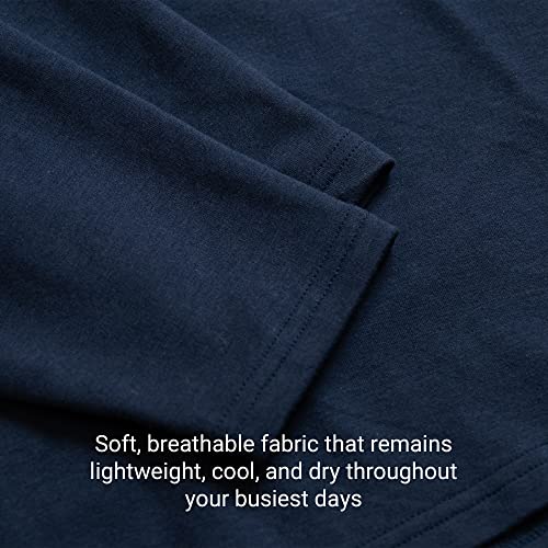 Men's Performance Quarter Zip Pullover, Performance Athletic Long Sleeve Mock Neck Moisture Wicking Pullover4