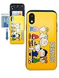 [iPhone XR Wallet Case] Kubrick Peanuts Snoopy Charlie Brown Slide Bumper Phone Case Dual Layer Card...