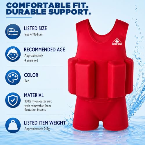 Water Gear Progressive Swim Trainer - Rojo miniatura 4