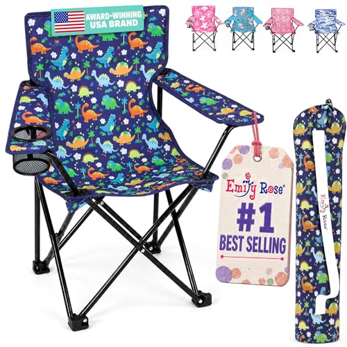 Emily Rose Playful Dinosaurs Kids Folding Camp Chair...