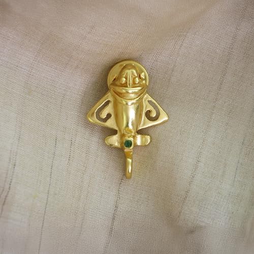 Image of Colombian Emerald & Multi-Material Options | Quimbaya Flyer Lapel Pin | Ancient Alien Golden Jets Collection