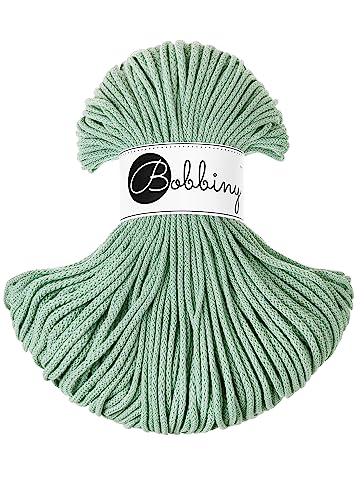 Bobbiny Cordon macramé tressé Junior 3 mm (aloe) 100 m