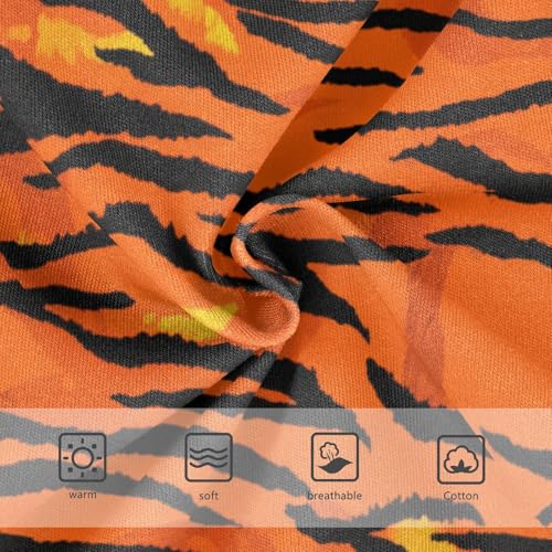 Toddler Underwear Custom 2t Cotton Panties Little Girl Animals Kids Undies Briefs Tiger Print Orange Black3