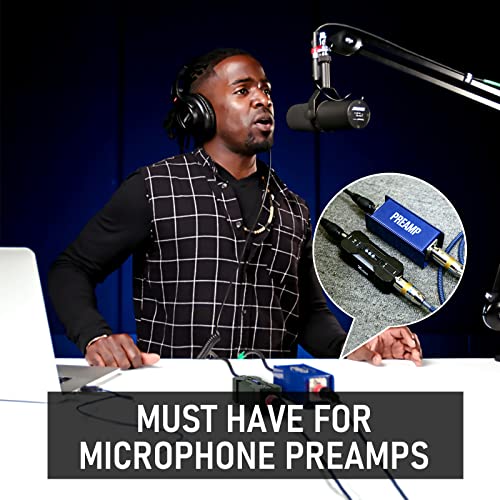 Xvive P1 Phantom Power Supply For Microphone Preamp,Condenser Microphones,Shotgun Mic,With Xlr Cable,Rechargeable #TOP1