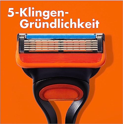Gillette Fusion 5 Nassrasierer Herren, Rasierer + 4 Rasierklingen mit 5-fach Klinge, Geschenk für Männer – Ansicht 2