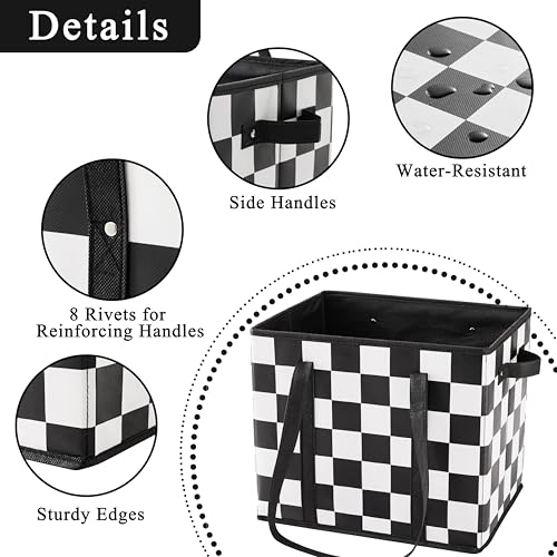 Ohocut Checkered Reusable Grocery Bags