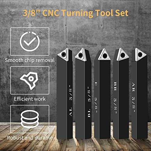 Herramientas de torno de metal indexable CNC de 3/8 pulgadas para eliminar vibraciones en el mecanizado 3