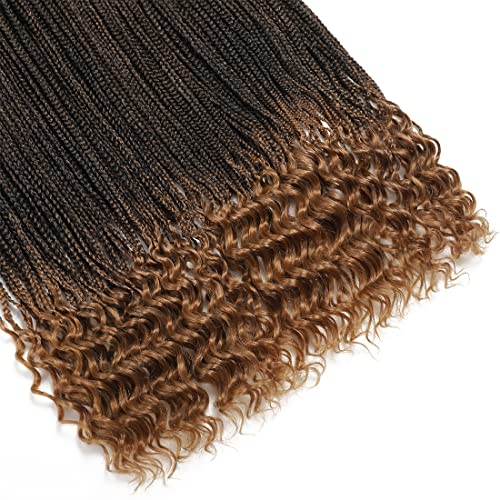 8 Packs 30 Inch Crochet Box Braids Hair With Curly Ends T27 Box Braids Crochet Hair Pre Looped Crochet Braids Box Braids Goddess Box Braids Crochet Hair Long Braiding Hair Extensions #TOP3