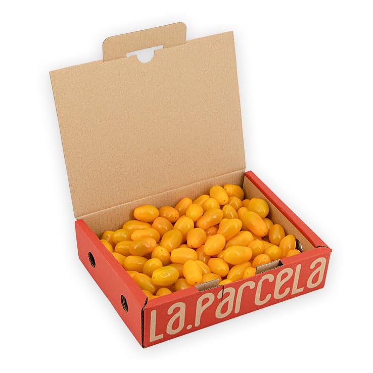 Tomate Cherry Pera Naranja 1kg, La Parcela, Origen España, Andalucía (Costa Tropical), Comprar Tomate Cherry Fresco, De La Huerta A Tu Casa, Producto de Cooperativa Granada La Palma