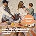 NAYA Studios® Picknickdecken (Sonne) - extra große Picknickdecke 200x200 cm - waschbare Campingdecke - Stranddecke XXL - Picknickdecke wasserabweisend - Decke Outdoor - Strandmatte gepolstert