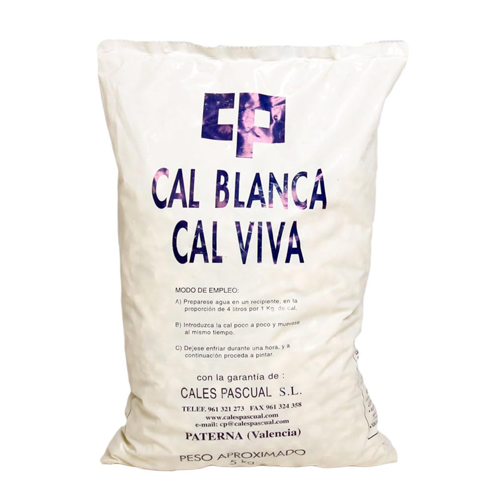 Calce Viva In Pietra Speciale Per Sbiancamento In Materiale Da Costruzione, Alberi E Per Disinfezione Dell'Acqua (1, Sacchetto, 5 Kg)
