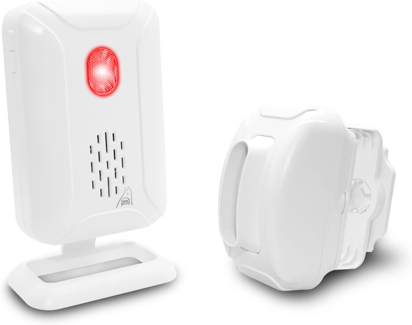 Detector de paso por infrarrojos y radar, timbre de carga, alarma inalámbrica para el hogar, con 8 tonos de campana, para negocios, puerta de casa, entrada, casa, garaje, con 1 sensor y 1 receptor