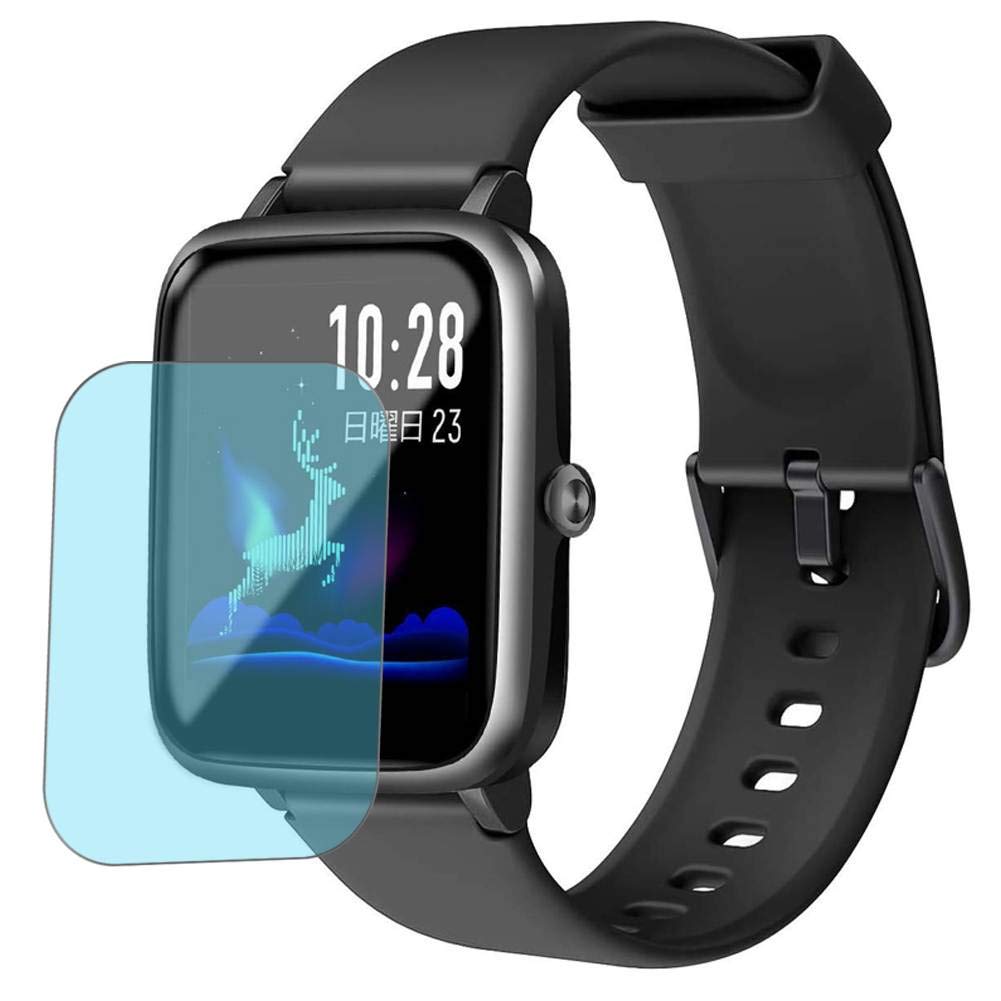 [3 Pack] Synvy Anti Blue Light Screen Protector, compatible with MIQA Smartwatch 1.3" Guard Skin [ Not Tempered Glass Protectors ]