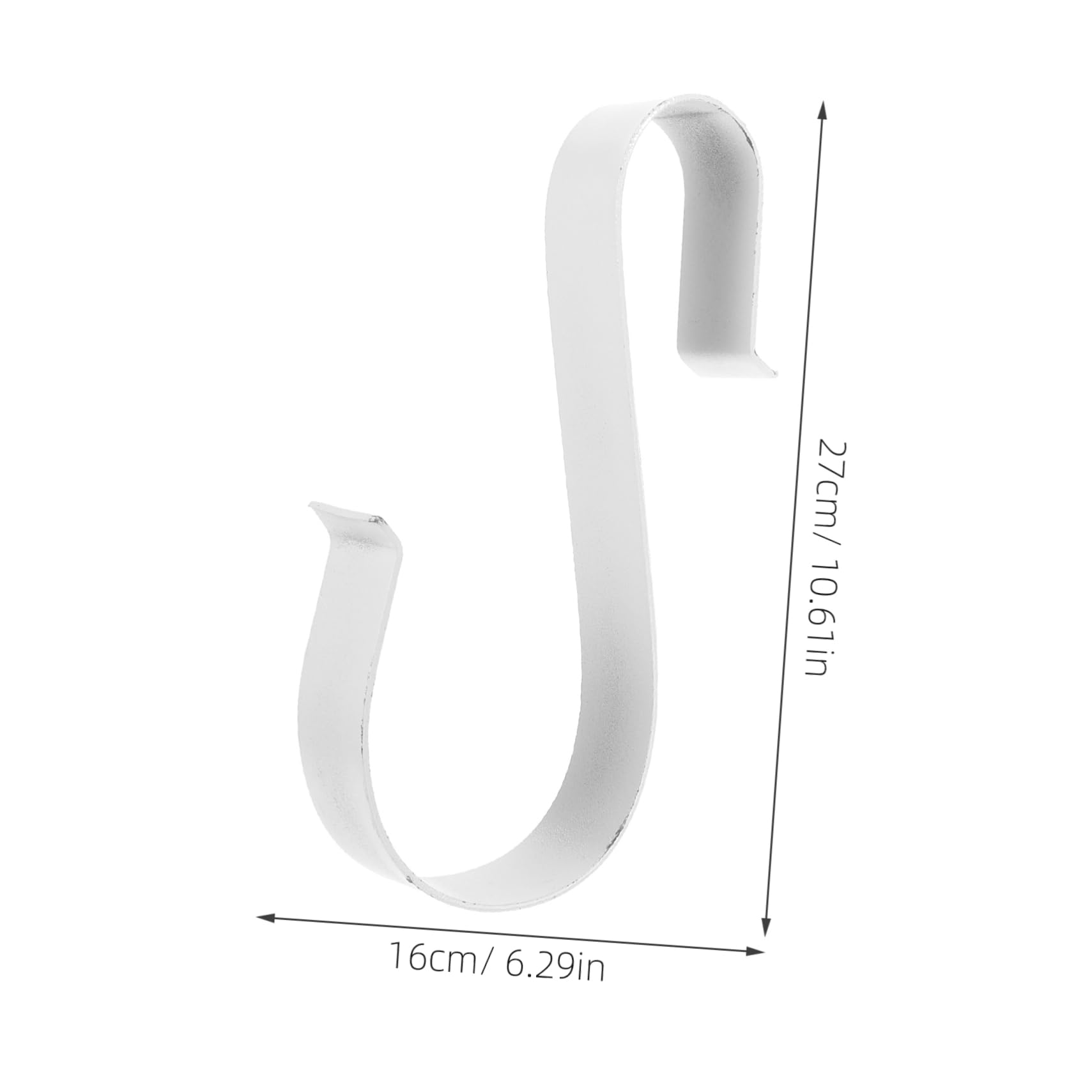 Toddmomy Marine Hanger Multi-use Boat Hook for Pool Fence Swimming Life Ring Holder S-Shape Metal Storage Hook