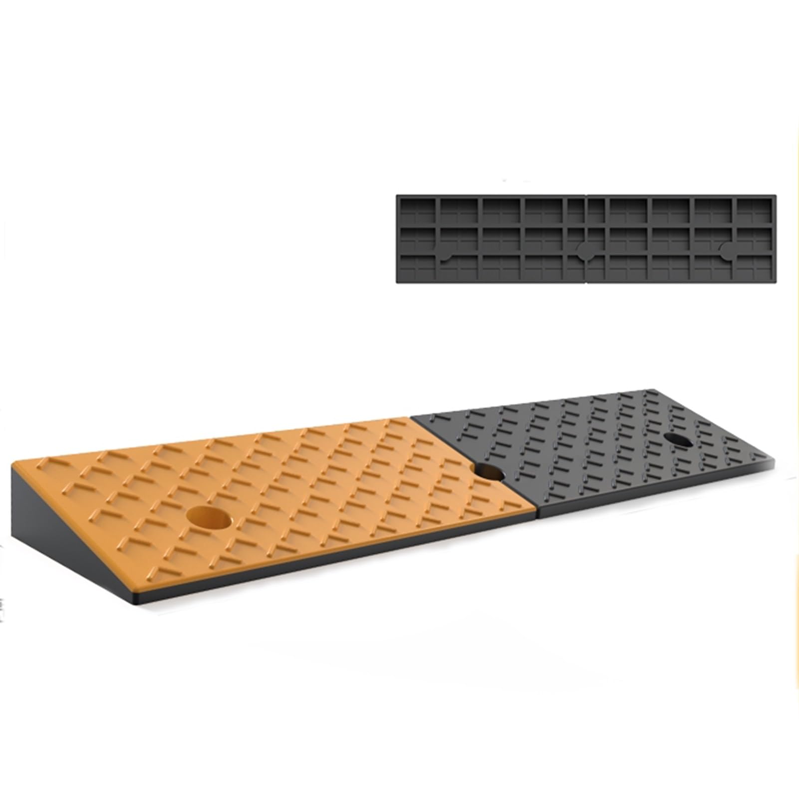 Rampas De Goma para Umbrales, Entradas, Bordillos, Sillas De Ruedas, Coches, Pavimentos, Escalón De Puerta Y Scooters De Movilidad(100x25x7cm)