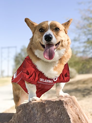 Image of Pets First Collegiate Oklahoma Sooners Dog Mesh Jersey, Small