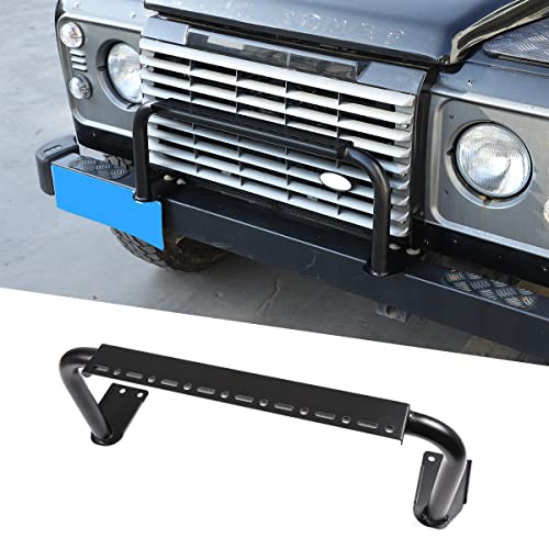 Pare-chocs avant Defender en acier inoxydable noir pour Land Rover 90 110 130 2004-2019