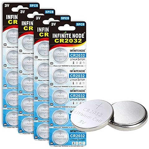 CR2032 Lithium Coin Cells, 20 Pack 3V Button Cell Batteries, Long-Lasting and Non-Rechargeable CR 2032 Batteries for Electronic Devices Cover