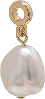 12-14mm Freshwater Cultured Baroque Pearl Dangle Charm Pendant, 14K Yellow Gold Plated for Pandora Bracelets