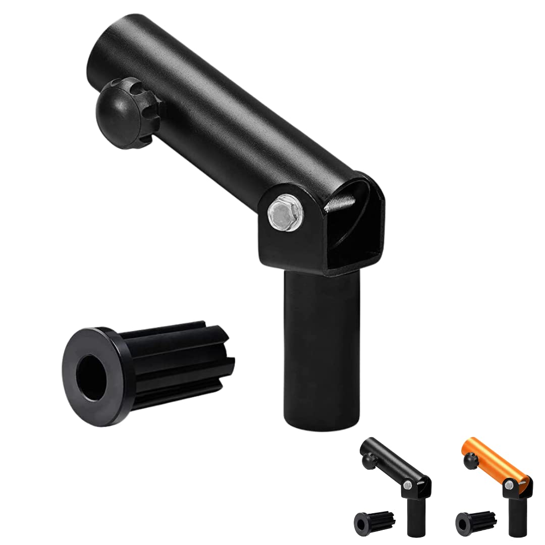 Yes4All T-Bar Row Plate Post Insert Landmine Attachment – Fit 1" & 2” Olympic Bars – Full 360° Swivel & Easy to Install
