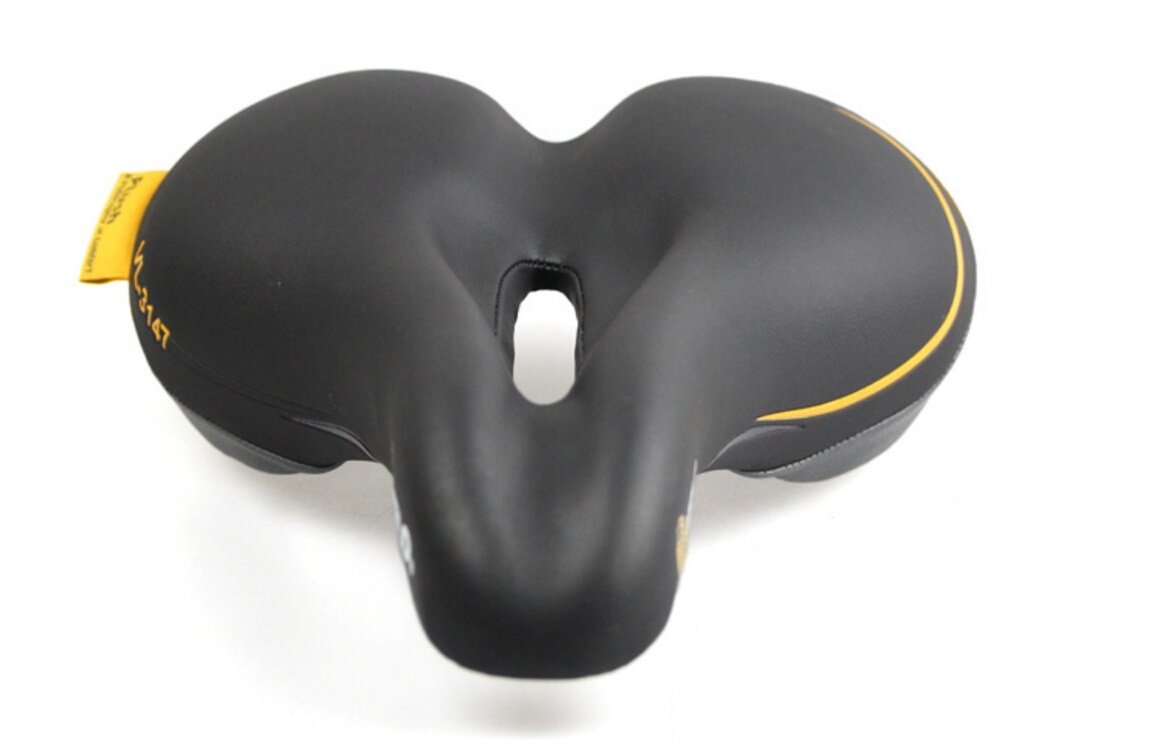 Selle Vélo VELO VL-3147 – Cuir PU Avec Gel – Taille 273x179mm – Noire – Neuve
