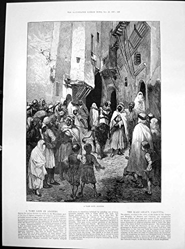 Old-print Copie Antique des Indigènes Arabes 1887 de Prit de Lion d'Alger Mussalman d'Extrait Docile de Pièce Old-print Copie Antique des Indigènes Arabes 1887 de Prit de Lion d'Alger Mussalman d'Extrait Docile de Pièce