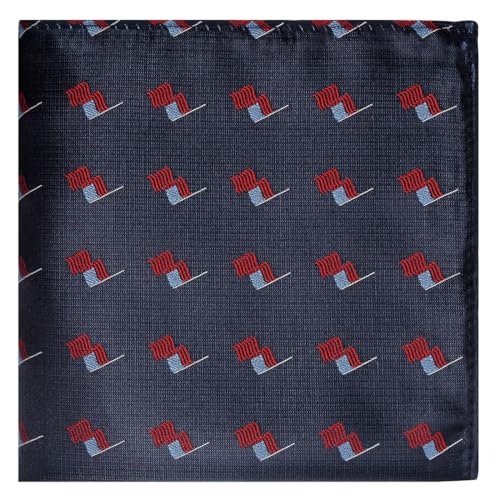 Image of KissTies Mens Pocket Square Silk Hanky The USA Pattern Handkerchief