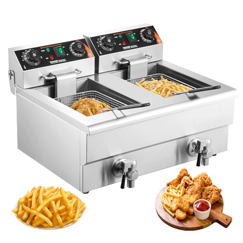 VEVOR Commercial Deep Fryer, Dual...
