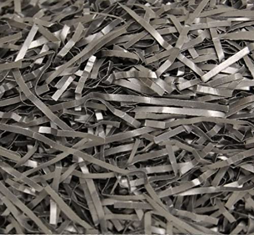 MustBeBonkers Packs of Acid Free Shredded Tissue Paper Shred! Gift Hamper Stuffing Filler (Silver, 2kg) — image 1