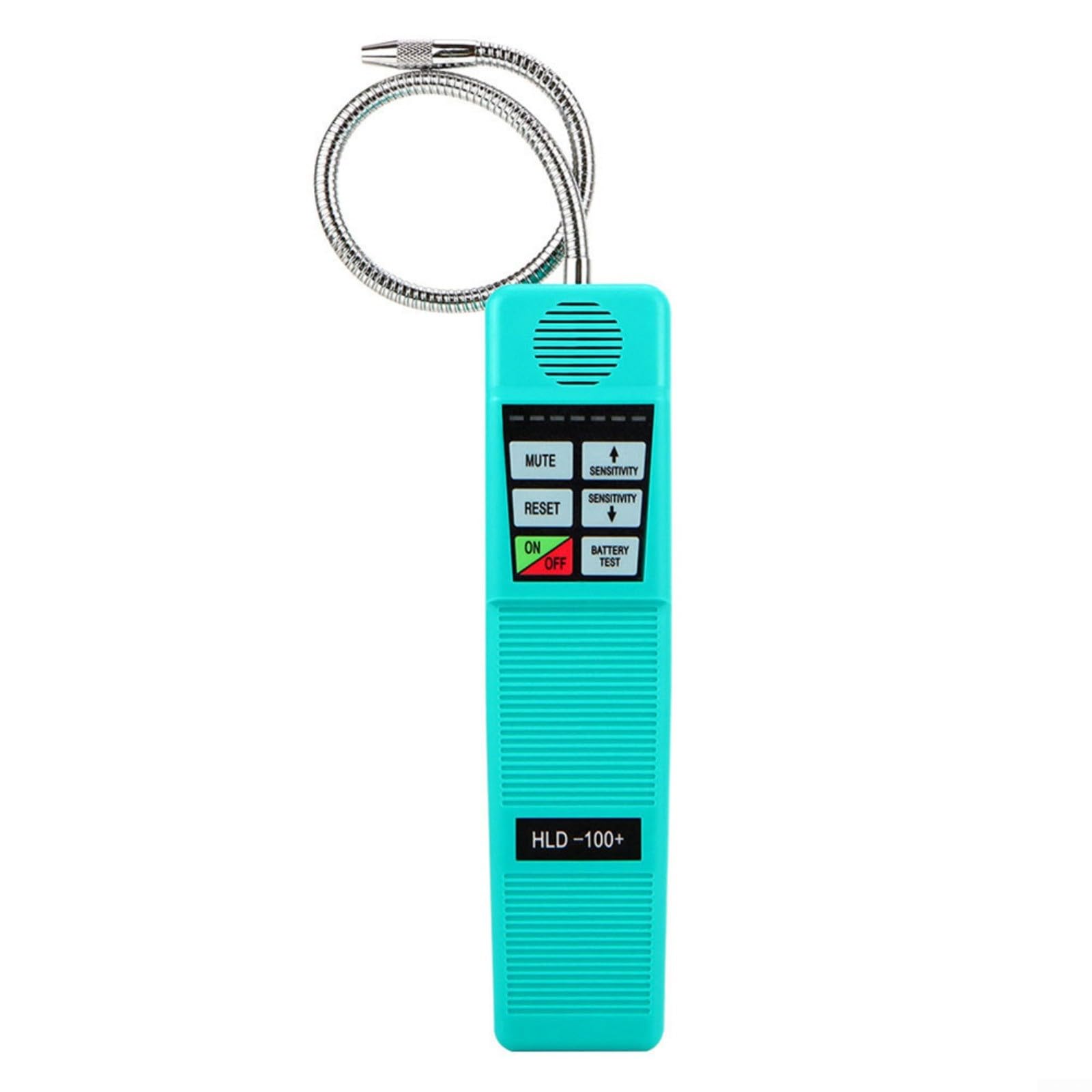 HLD-100+, rilevatore di perdite alogeno con 7 livelli di sensibilità, doppio allarme LED e microprocessore per condizionatori d'aria auto, raffreddamento e manutenzione