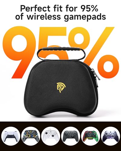 EasySMX Controller Carry Case Travel Case Travel Organizer Pouch for All Controllers/Switch Controller/Switch Pro Controller/PS5 Controller/Xbox One Controller and More