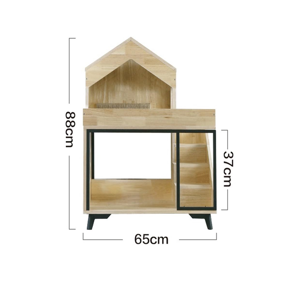 Casa del Gatto Portaoggetti in Legno Integrato for Gatti Cat Villa Cat Struttura da Arrampicata Gabbia per Gatti (Color : 2)
