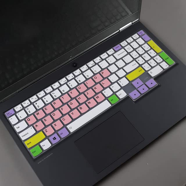 COMPAE - For LENOVOs Legion Y9000X Y9000K R9000P R9000K R9000X 2022 2021 R Y 9000 X K P 9000P 16 inch Silicone laptop keyboard cover skin (candypink)