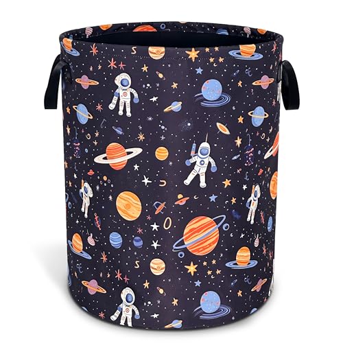 Astronaut Laundry Basket Oxford Cloth Universe Planet Laundry Hamper With