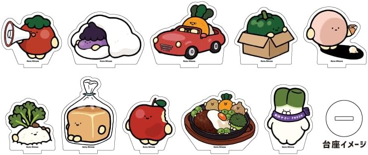 Bejimaru 01 Official Illustration Acrylic Petit Stand, Box of 10