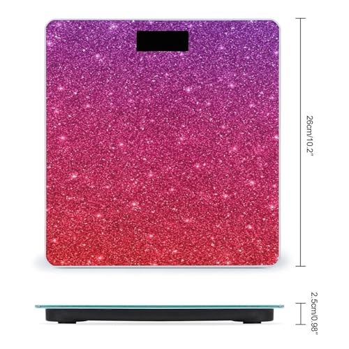 Báscula digital de baño con pantalla LCD brillante miniatura 2