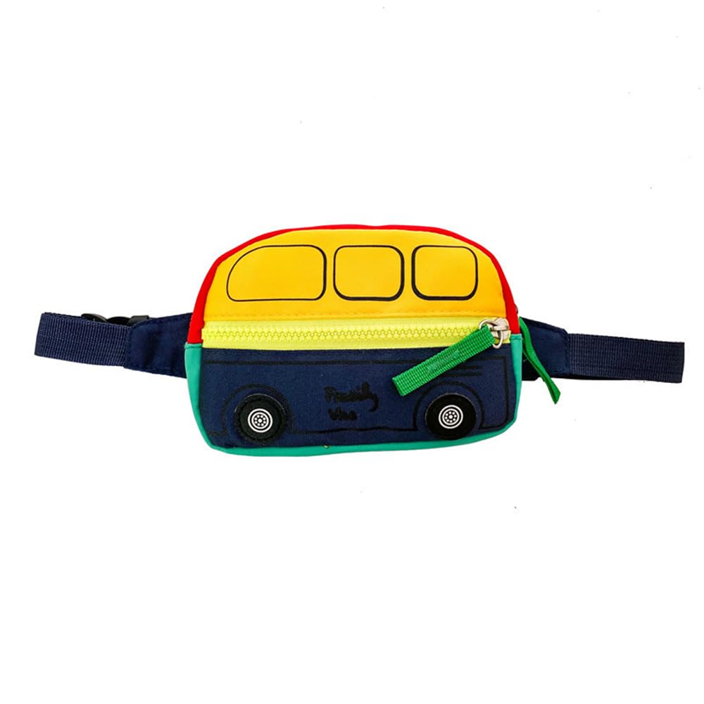 Kids Fanny Pack Boys Crossbody Bag Kids, Small Waist Pack Boys Fanny Pack, Fanny Packs Bulk Toddler Fanny Pack, Yellow, School Bus-image-22