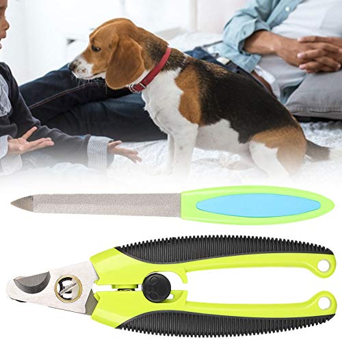 Tyenaza kit de corte de unhas para animais de estimação, tesoura cortadora de unhas para animais de