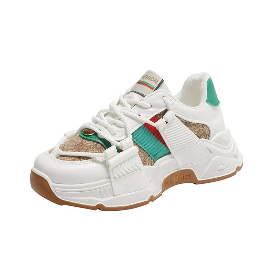 Daddy Shoes Mujer Ligero Fondo Grueso Casual Zapatos Zapatillas Deportivas Cabeza Redonda Bajo Cuatro Estaciones