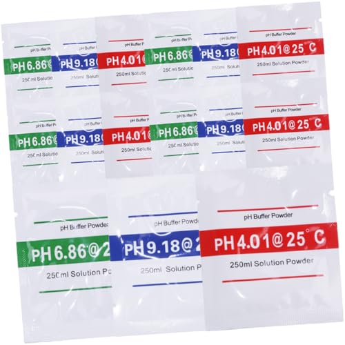 ROMISBABA Ph Calibration Powder Ph Meter Brewing Kit Ph 4.01 6.86 9.18 Calibration Powders 15 Packets