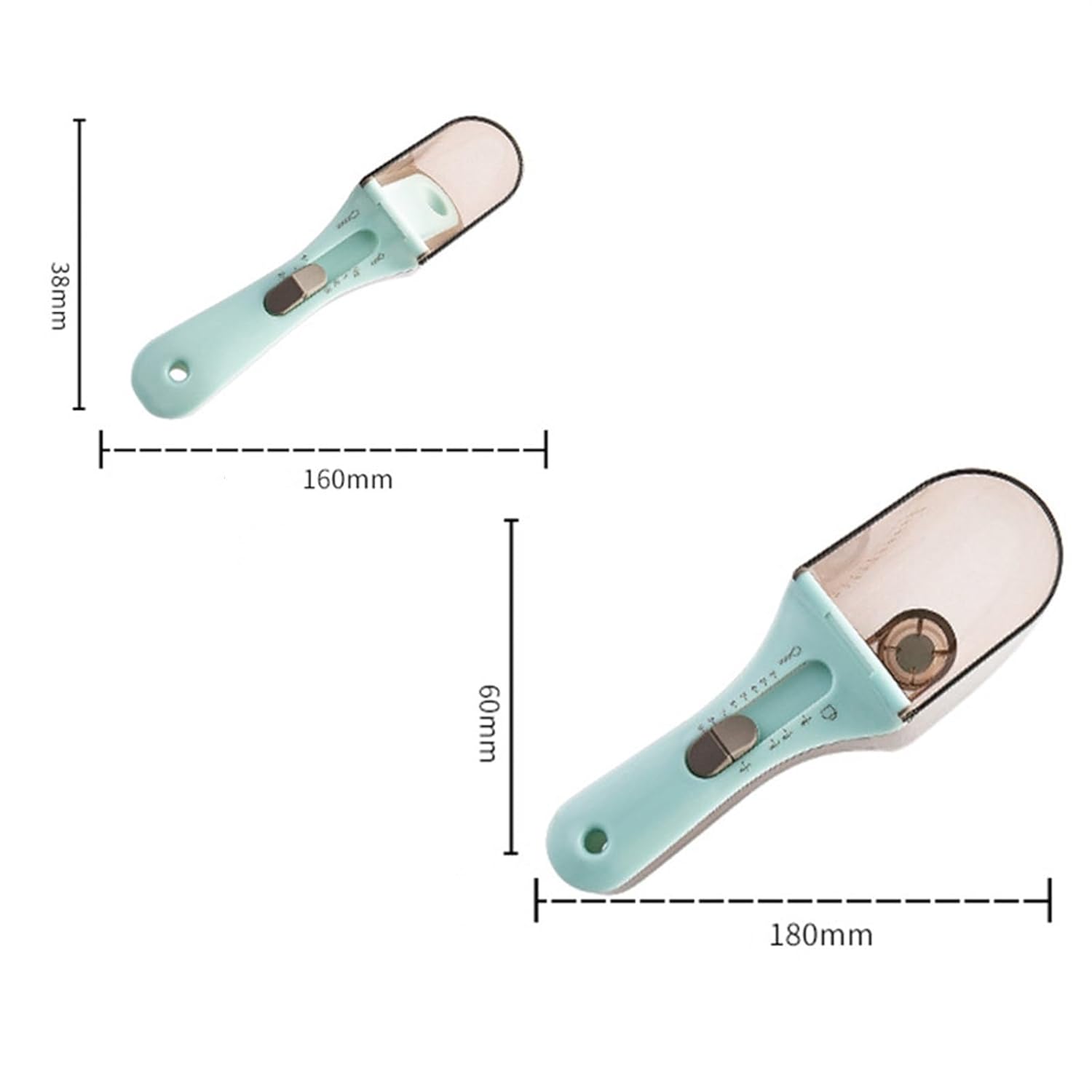 Kitchen Scale Kitchen Tool Scale Measuring Spoon Adjustable Measuring Scales(16 * 3.8 * 4.9cm)