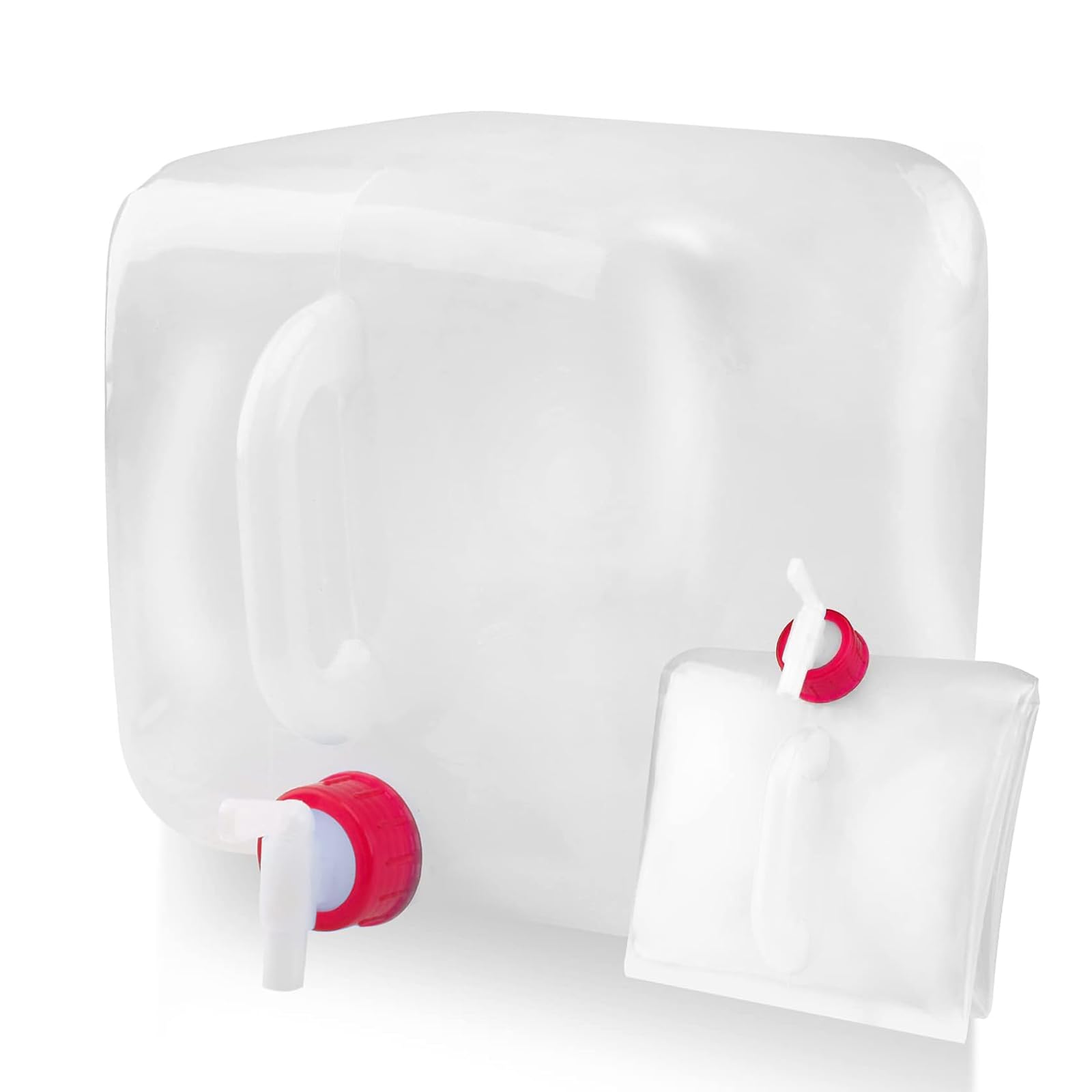 AnnuoYi Foldable Water Container,Emergency Water Storage with Pointed Spouts and Handles,for The Garden, Beach, Picnic, Camping, Hiking, Cycling.(15L)