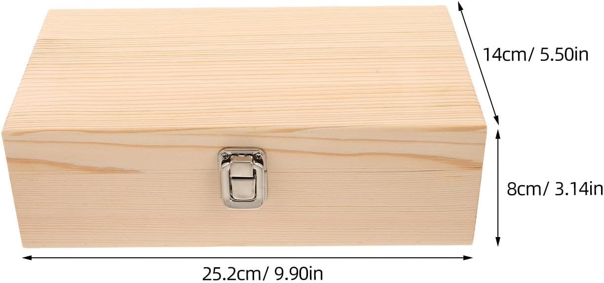 Wooden Aa Battery Storage Case with 55 Slots and Protective Compartments | Sponge Liner, Metal Accents, Office Travel Sorting, Easy Battery Retrieval