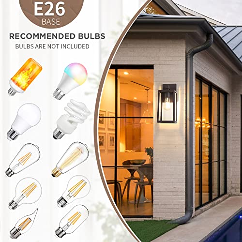 Image of MAXvolador Outdoor Wall Light Fixture, Exterior Waterproof Wall Lantern