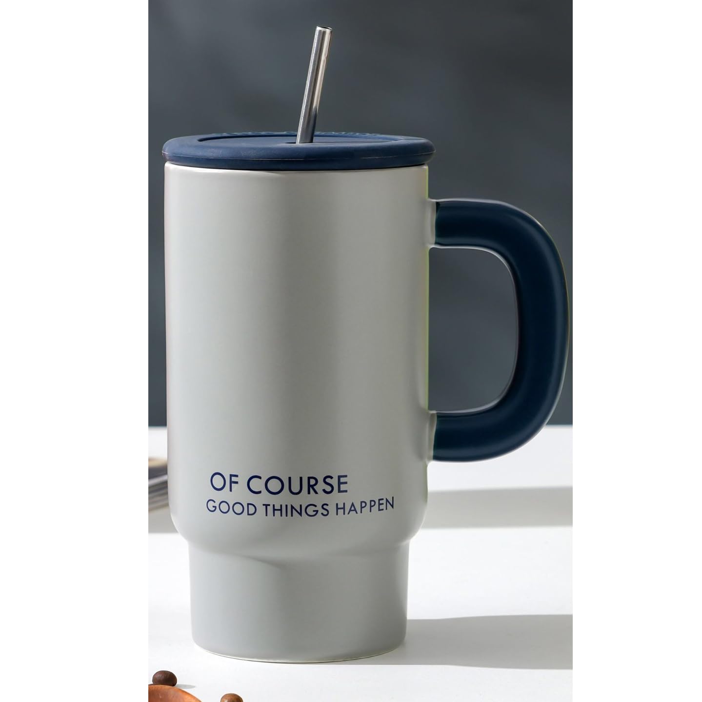 Große Keramik-Kaffeetassen, 765 ml, Design mit großem Griff, extra große Tee- und Kaffeetasse für Büro und Zuhause, mikrowellen- und spülmaschinenfest, Grün