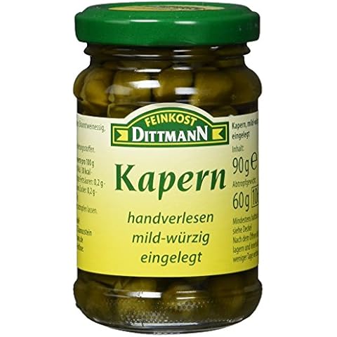 Feinkost Dittmann Kapern in Salz-Essiglake, 12er Pack (12 x 60 g) Cover