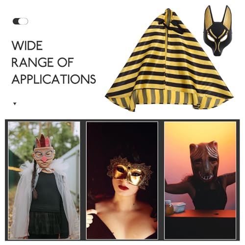 Masque de bal masqué Anubis au design vintage et élégant