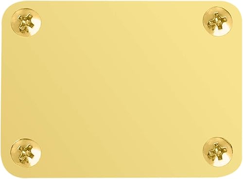Miniatura 18 de Metallor Placa de cuello para guitarra eléctrica, 4 agujeros con tornillos, compatible con Strat Tele Style Electric Guitar Bass Parts Replacement CR