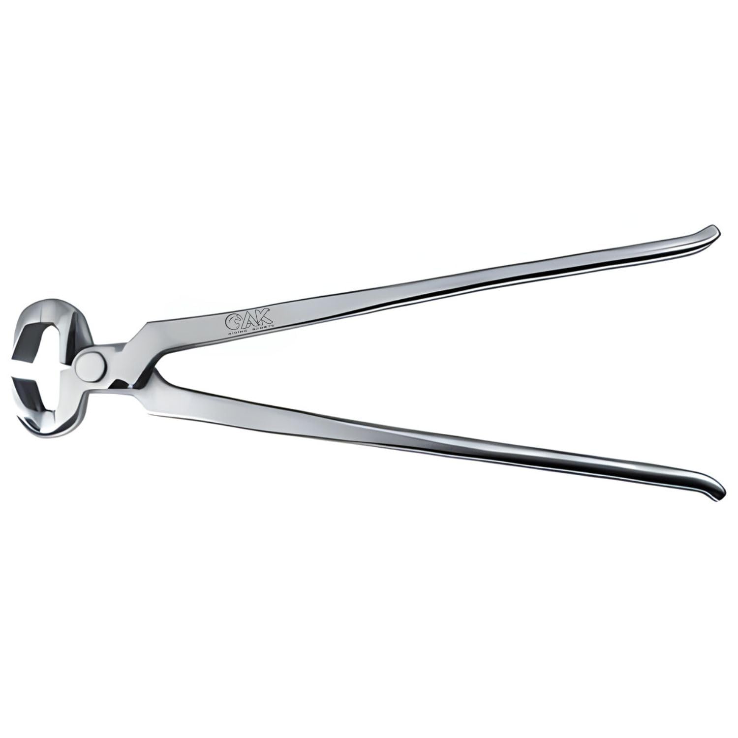 AK AKRS-6067 - Pinza per zoccoli in acciaio INOX massiccio, per cavalli, zoccoli, strumenti veterinari (argento, 38 cm)