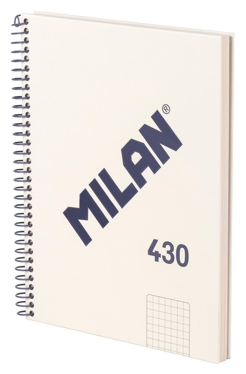 MILAN® A5 Hardcover Notebook 5x5mm Squared 80 Sheets 95gsm Collection 430 Beige